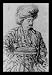 persian32 - Antoine Watteau Sitting Persian Black WoodMounted Art Poster