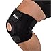 Quales Pro Sport Adjustable, Non-slip Knee Brace with Dual Side Stabilizers & Open Patella Knee Protector - For Running, Arthritis, Meniscus Tear, Left/Right/Behind Knee Pain When Bending