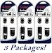 Cellet Black Universal Cell Phone Swivel Belt Clip with Vehicle Mount - [3 PACK]