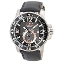 Invicta Men's II Collection Black Leather Strap Watch #5527