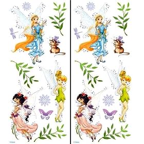 Disney Fairies - Peel & Stick - 22 Wall Stickers Stick Ups