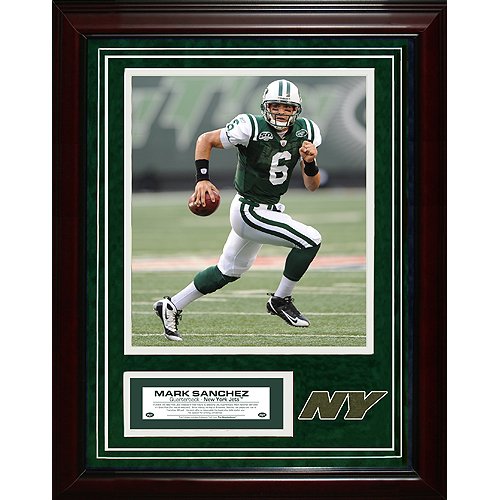 Steiner Sports NFL New York Jets Mark Sanchez 11x14 igned Turf Collage with 8 x 10-inch Photo