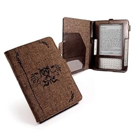 Eco-nique natural Hemp Brown case cover for Kindle 2 / Global Wireless 6" - Book Style