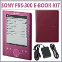Sony PRS-300RC Digital Reader Pocket Edition in Rose w/ Premium Protective Cover and AC Wall Charger