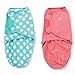 SwaddleMe Original Swaddle 2-PK, Pink & Teal Dot (SM)