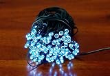 50 LED weiß Lichterkette SOLAR Pavillion Beleuchtung