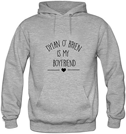 Burneti Dylan O'Brien Is My Boyfriend Women's Hoodies XL Grey
