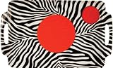 Lappers 40100209 Lapper Tray in Zebra Stripe Pattern with Red Colored Mats
