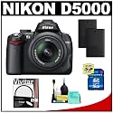 Nikon D5000 Digital SLR Camera w/ 18-55mm VR Lens + UV Filter + 16GB Card + (2x) Batteries + Cameta Bonus Accessory Kit