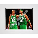 Photo File Boston Celtics Paul Pierce and Ray Allen 2008 NBA Finals Game 4 Matted Photo