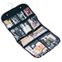 Household Essentials 06910 Ten Pocket Hanging Cosmetics/Grooming Bag, Black