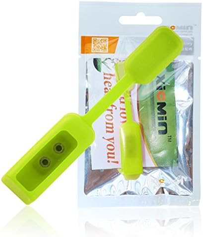 Xiemin Silicon Fastener Pack Replacement Clasp Clip Cover Strap for Fitbit Flex Activity and Sleep Tracker Multiple Color Set (Green)
