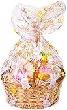 Creative Converting Cello Basket Bag, Happy Easter