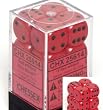Opaque 16mm d6 Red w/Black Dice Block 12 pipped dice