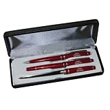 MLB St Louis Cardinals 3 Pc Red Engraved Pen Gift Set
