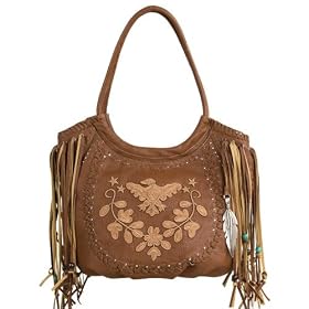 Scoop Top Tote Bag by Lou-ella, Big Sky Collection in Toffee