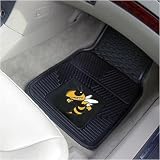 Georgia Tech Yellow Jackets Black 2-Piece Vinyl Car Mat Set