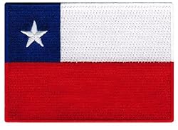 Chile Flag Embroidered Patch Chilean Iron-On National Emblem