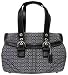 Coach Soho Black White Mini Signature Flap Purse