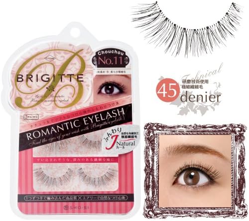 Brigitte / Romantic Eyelash N N No.11 Chou Br47000 (2 Pair)