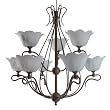Kichler Botanica 9 Light Chandelier- Taupe