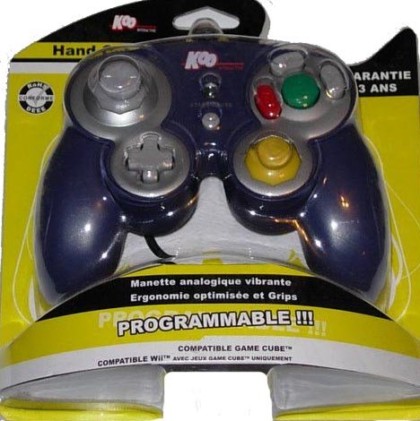 KOO Interactive-Manette de Jeu Programmable Game Cube Wii - Violette