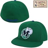Mitchell & Ness Dallas Mavericks Hardwood Classics Logo Fitted Hat 7 3/8