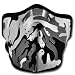 WINDMASK Neopren Sturmmaske - Camouflage Weiß