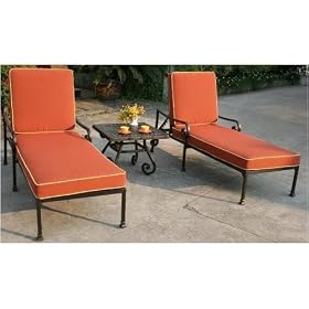 Darlee Laguna Cast Aluminum Chaise Lounge Set With Cushions by Darlee