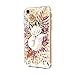 iPhone 7 Case Clear with Design, Designer Pattern Case Cover, Colorful Cute Girly Case for Girls Women for Apple iPhone 7 4.7 inches Rose Gold, Fox