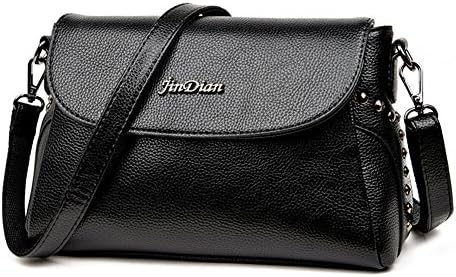 LoriLi Classic Premium PU Leather Small Crossbody Cell Phone Wallet Purse Bag For Women(Black)