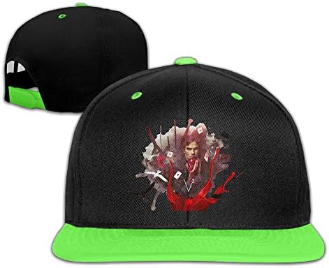 NJ Apparel Damon Poster Junior's Hat Adjustable Flatbill Hat KellyGreen