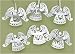 Club Pack of 24 Personalizable Keepsake Peace & Joy Angel Christmas Ornaments