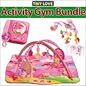 Tiny Love 00813 Gymini Tiny Princess Musical Kick & Play Activity Gym Bundle With Tiny Love 00463 Tiny Princess Crib Mobile & Tiny Love 00679 Tiny Princess Touch & Discover