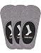 Balenzia Anti-Slip Premium Cotton Loafer Socks - Pack of 3 (Light Grey) RS.299.00