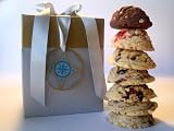 Frostines Edibles Gold & Grey Gift Box of 24 Boston Brownie Cookies