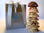Frostines Edibles Gold & Silver Gift Box of 12 Boston Brownie Cookies