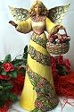 Jim Shore Heartwood Creek Ganrden Angel with Basket Figurine "Peace in the Garden" 4007548