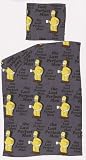 The Simpsons Bettwäsche Motiv Homer Simpsons  the Last Perfect Man , 1 x Kissenbezug 80 x 80 cm und 1 x Bettbezug 135 x 200 cm, 100 % Polyester mit Reißverschluss