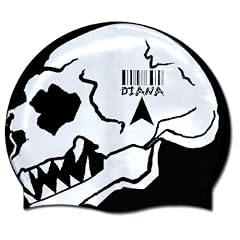 Silikon Badekappe / Silicone swim cap "Totenkopf"