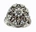 Poison Silver Locket Natural Seed Pearl Ring - Dahlia Vintage Collection