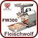 Fleischwolf Wurstfüller 80kg komplett Edelstahl NEU