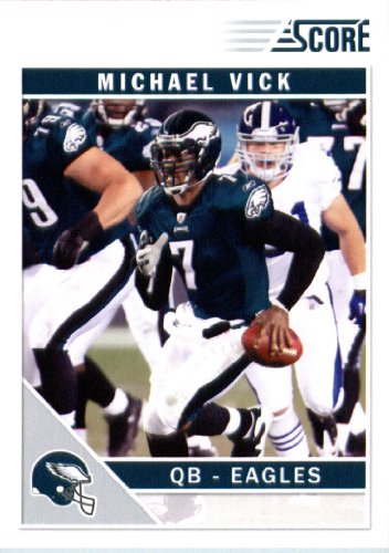 2011 Score Football Card # 224 Michael Vick - Philadelphia Eagles - NFL Trading Card In a Protective Screwdown Case!