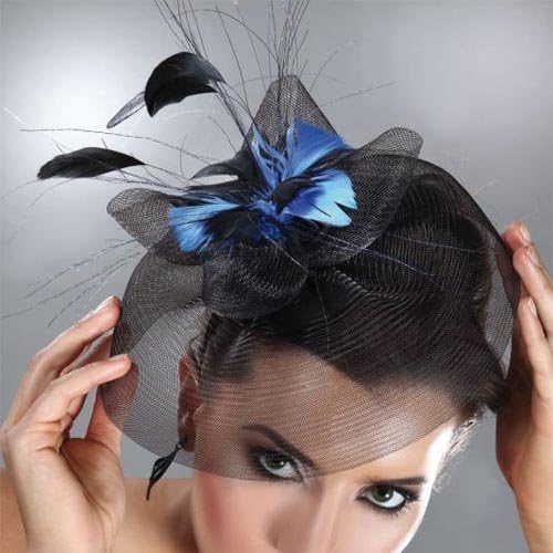 Headpieces Unique Net with Feather Women's Fascinators Wedding Bride Headdress Flower Hair Combs Women Flower Girl Outdoor Office Career Party Hairpins