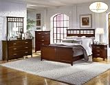 Home Elegance 980-1 Mandalay Collection Queen Bed Espresso Finish