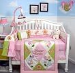 SoHo Mystic Garden Baby Crib Nursery Bedding Set 10 Pieces