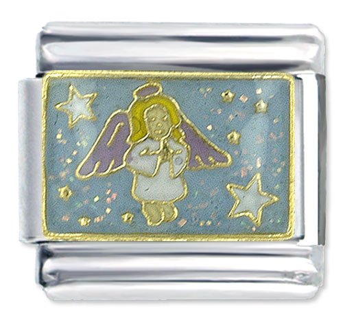 Guardian Angel Italian Charms Bracelet Link