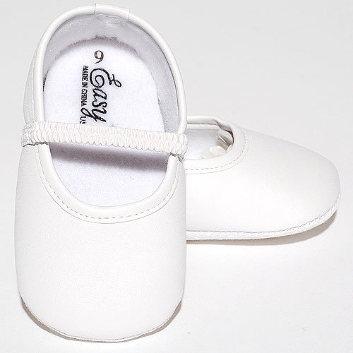 Easy USA Infant Toddler Girls Shoes White Slippers Infant 3-Girls 6