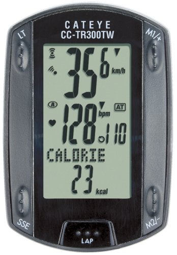 Cateye CC-TR300TW Triple Wireless Cadence and Heart Rate Bicycle Computer