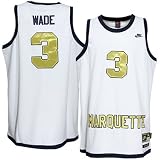 Nike Marquette Golden Eagles #3 Dwyane Wade White Tackle Twill Throwback Basketball Jersey